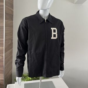 Ebbets Field Flannels Jacket B " THE LETTER BET " Black Men's XL